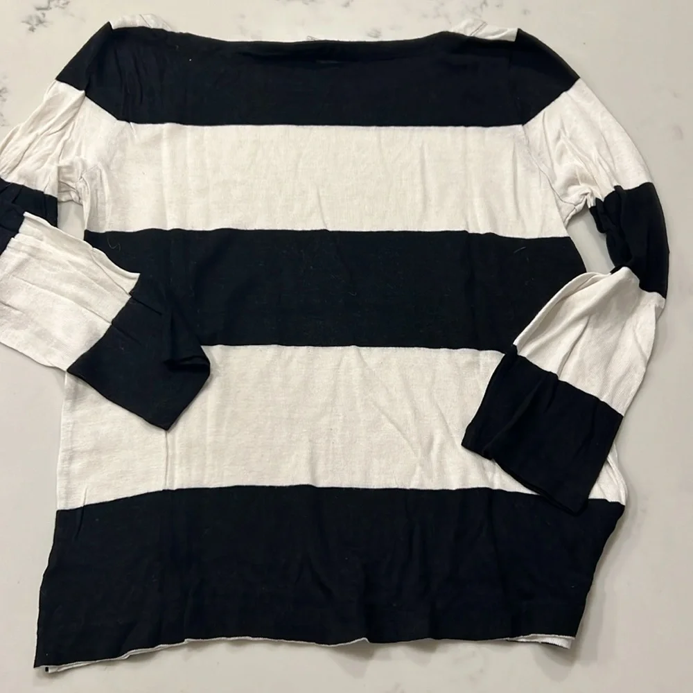 J. Crew Linen Rugby Sweater